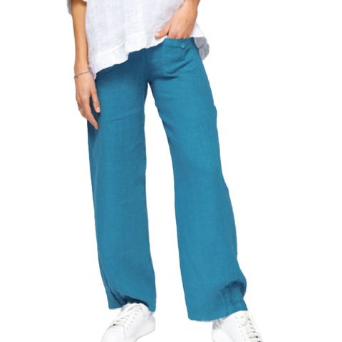 Elizabeth Scott Linen Pants - Petrole