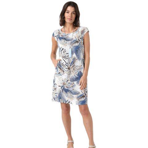 Elizabeth Scott Linen Dress - Island Print