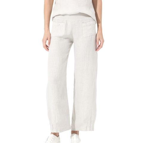Elizabeth Scott Linen Pants - Beige