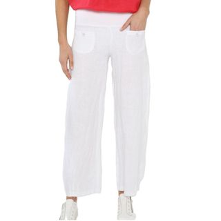 Elizabeth Scott Linen Pants - White