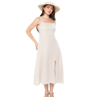 Elizabeth Scott Melina Dress - Beige