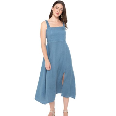 Elizabeth Scott Melina Dress - Sea Blue