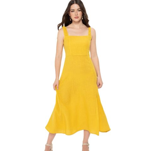 Elizabeth Scott Melina Dress - Tuscan Gold