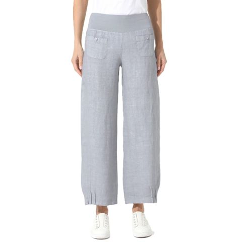 Elizabeth Scott Linen Pants - Smoke