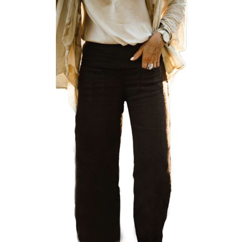 Elizabeth Scott Linen Pants - Chocolate