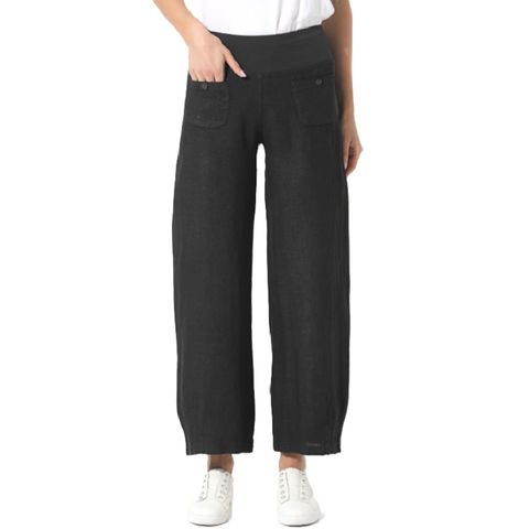 Elizabeth Scott Linen Pants - Black