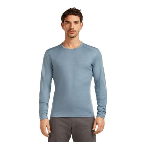 Icebreaker Men's Merino 200 Oasis Crewe - Flint Blue