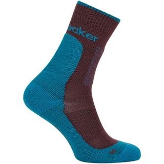 Icebreaker Women's Crew Hike - Medium Cushion - Java Tidal Teal