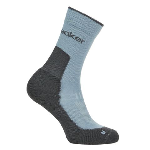 Icebreaker Men's Crew Hike - Light Cushion - Flint Blue / Obsidian