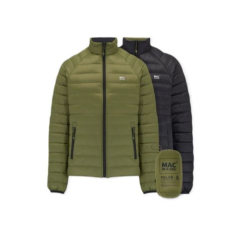 Mac In A Sac Men's Reversible Polar Jacket - Khaki / Black