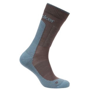 Icebreaker Men's Crew Hike - Medium Cushion - Porcini / Flint Blue