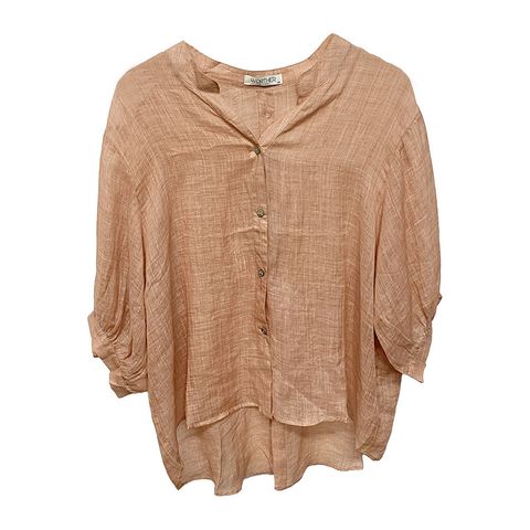 Worthier Women's Aurora Linen Top - Rose Gold