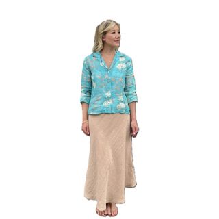 Jiva Maxi Linen Prudence Skirt - Sand