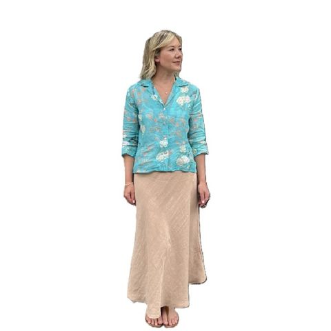 Jiva Maxi Linen Prudence Skirt - Sand