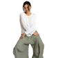 La Luna Women's Round Neck Jumper - White