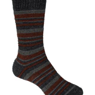 Noble Wilde Unisex Mini Stripe Sock - Charcoal