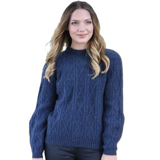 Lothlorian Women's Cable Jumper - Denim