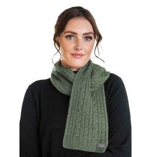 Koru Cable Scarf - Moss