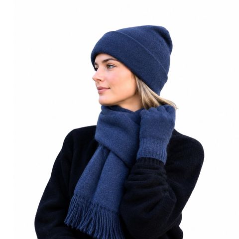 Lothlorian Possum Beanie Denim  O/s