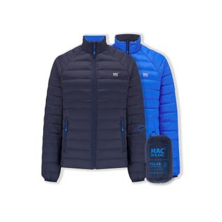 Mac In A Sac Men's Reversible Polar Jacket - Navy / Saxe Blue