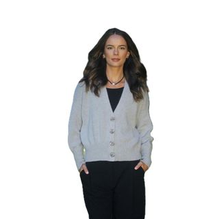 Lothlorian Women's Alpaca Enclave Cardigan - Dove