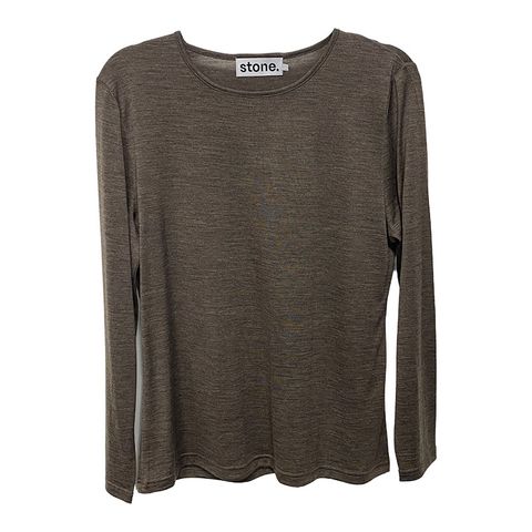 Stone Merino Crew Neck - French Toast