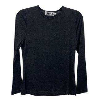 Stone Merino Crew Neck - Charcoal
