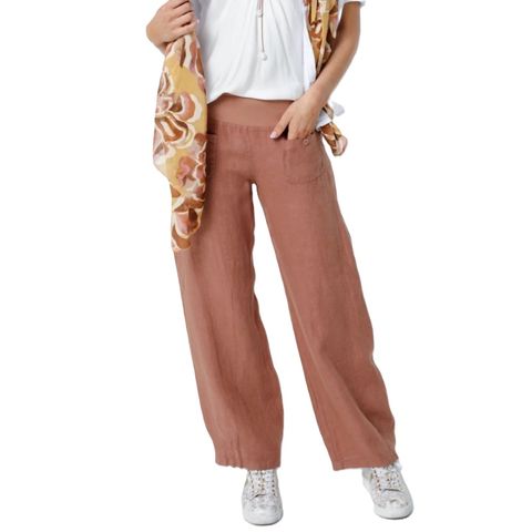 Elizabeth Scott Linen Pants - Mocha