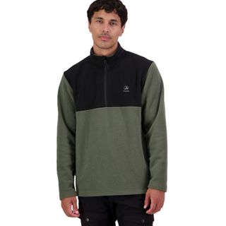 Swanndri Men's High Rock Fleece Quarter Zip - Olive