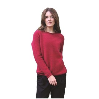Lothlorian Women's Scroll Jumper - Raspberry