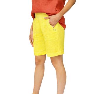Elizabeth Scott Linen Shorts - Lemon