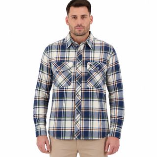 Swanndri Men's Egmont Full Button - Desert Blue
