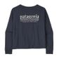 Patagonia Women's Long-sleeved Hut Tripper Easy-cut T-shirt - Smolder Blue