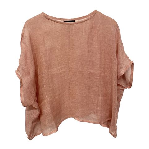 Brooke George W Linen Shirt Pink O/s