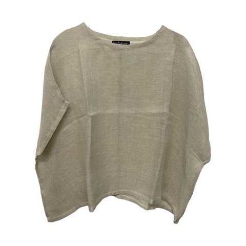 Brooke George W Linen Shirt Natural O/s