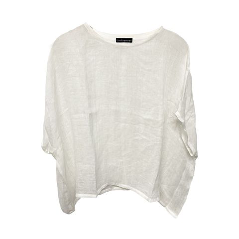 Brooke George W Linen Shirt White O/s