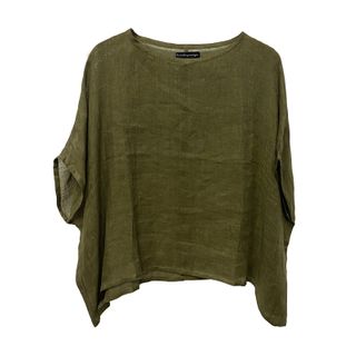 Brooke George Women's Linen Shirt - Green O/s