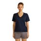 Icebreaker Women's Merino 150 Tech Lite Short Sleeve Relaxed V-neck - Navy