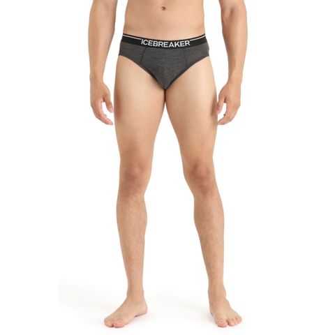 Icebreaker Men's Anatomica Briefs - Jet Heather