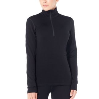 Icebreaker Women's 260 Tech Long Sleeve Half Zip - Black