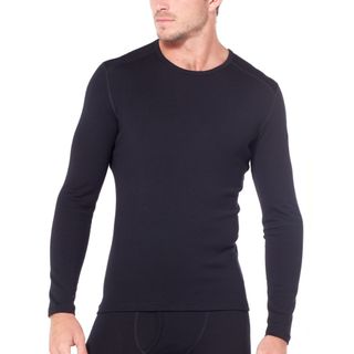 Icebreaker Mens 260 Tech Ls Crewe Black