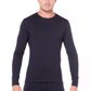 Icebreaker Men's Merino 200 Oasis Long Sleeve Crewe Thermal Top - Black