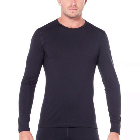 Icebreaker Men's Merino 200 Oasis Crewe - Black