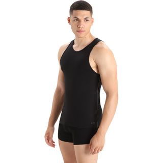 Icebreaker Men's Anatomica Tank - Black / Monsoon