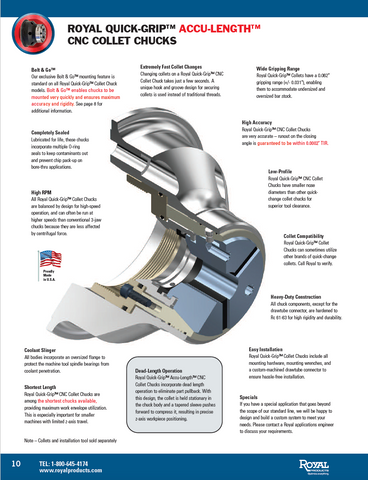 Quick-Grip Accu-Length Collet Chucks