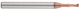 RIB 2 Flute - 30 Deg Helix - Sharp Corner
