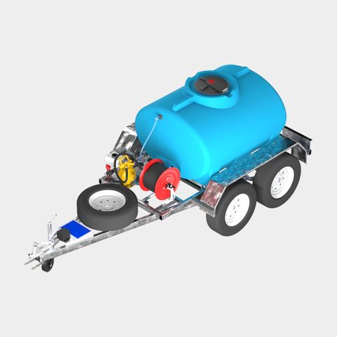 1,500L Water Cart Trailer Unit