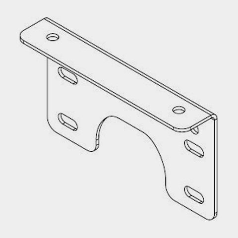 1xL Bracket - 25/30L underbody, 3mm Gal