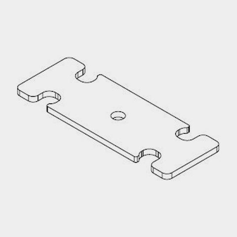 30L UB Tool Box Latch Plate