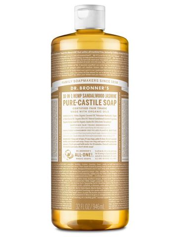 Dr Bronner's 18-in-1 Pure Castile MAGIC SOAP Sandalwood Jasmine